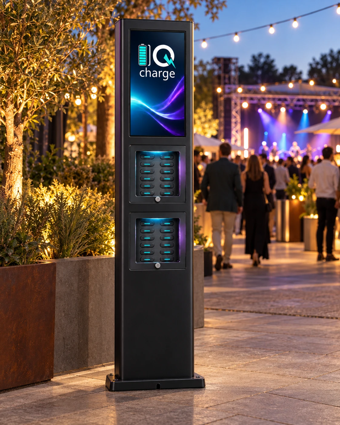 IQ URBAN 24 bei einer Open-Air-Veranstaltung – KI-Visualisierung
